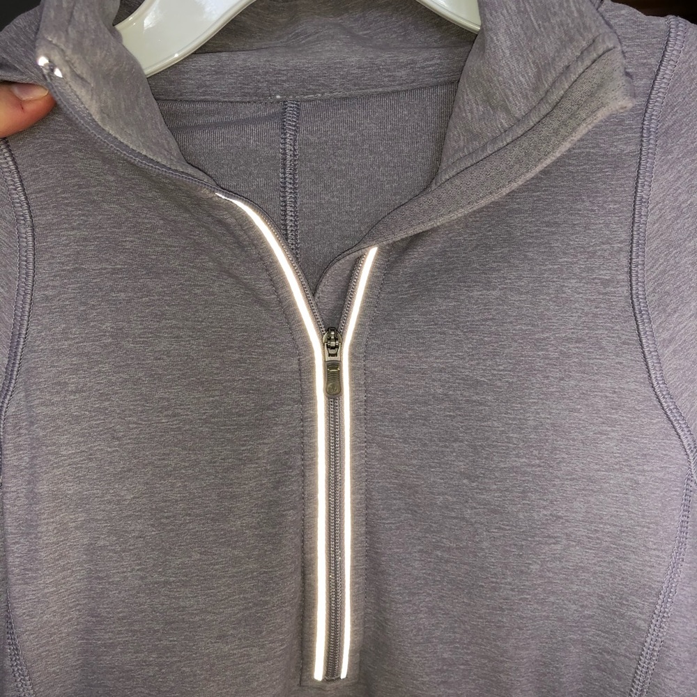 REFLECTIVE lululemon 3/4 zip in lavender size 6